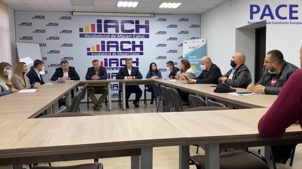 Gheorghe Cavcaliuc și echipa PACE fac planuri și politici pentru business cu oamenii de afaceri din Cahul